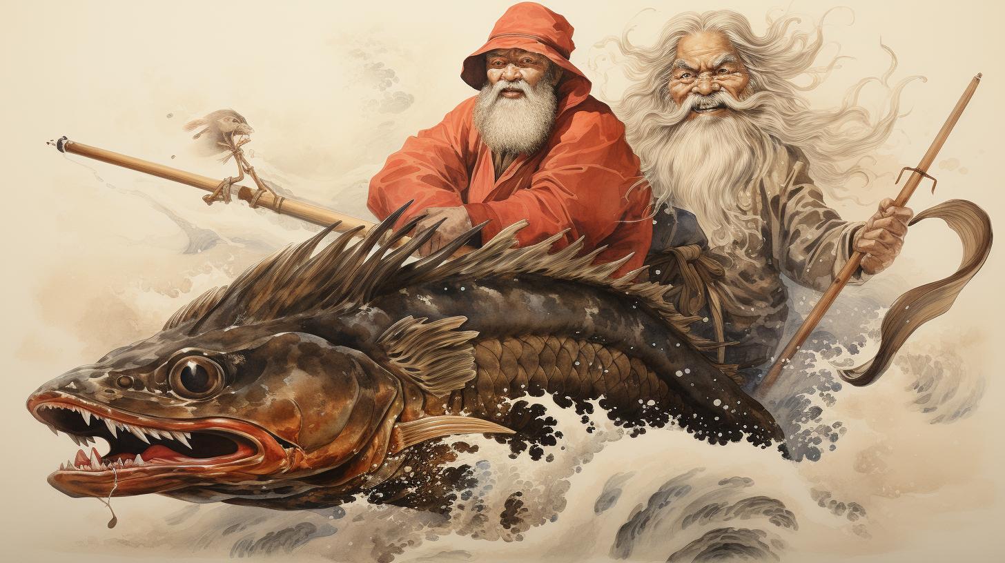 Ebisu, Japanese god of fishing