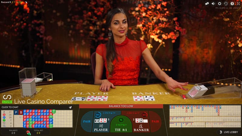 Evolution Baccarat Table