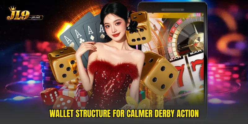 Wallet structure for calmer derby action